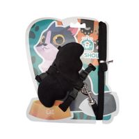 Arnés Alas de Ángel para Mascotas Gatos y/o Cachorros Color Negro Talla S