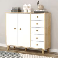Comoda Moderna Rauru 5 Cajones 2 Puertas R&R MUEBLES