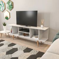 Mueble para TV Moderno Kaonashi Blanco R&R MUEBLES