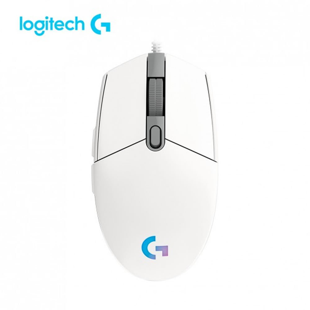 Mouse Logitech G203 Lightsync RGB Blanco