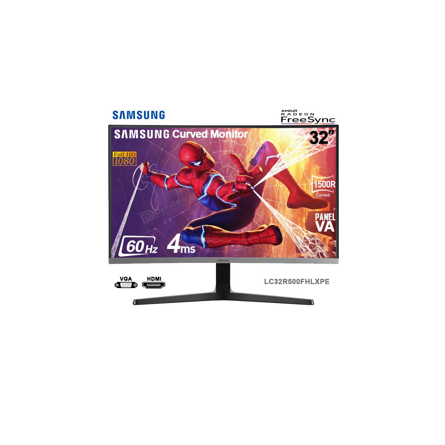 Monitor Samsung Curvo 32 LC32R500FHLXPE VA 60HZ 4MS FreeSync - LC32R500