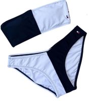 Bikini Tommy Hilfiger Colorblock Azul - Talla XS