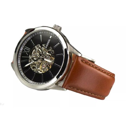 Reloj Fossil Flynn BQ2386 Automático Para Hombre Correa de Cuero