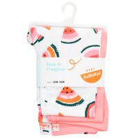 Pantalón Leggins Packx2 Und Algodón BABY EUREKA Bebé Niña