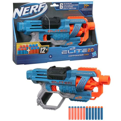 Lanzador NERF Elite 2.0 Commander Rd 6 plazaVea Supermercado