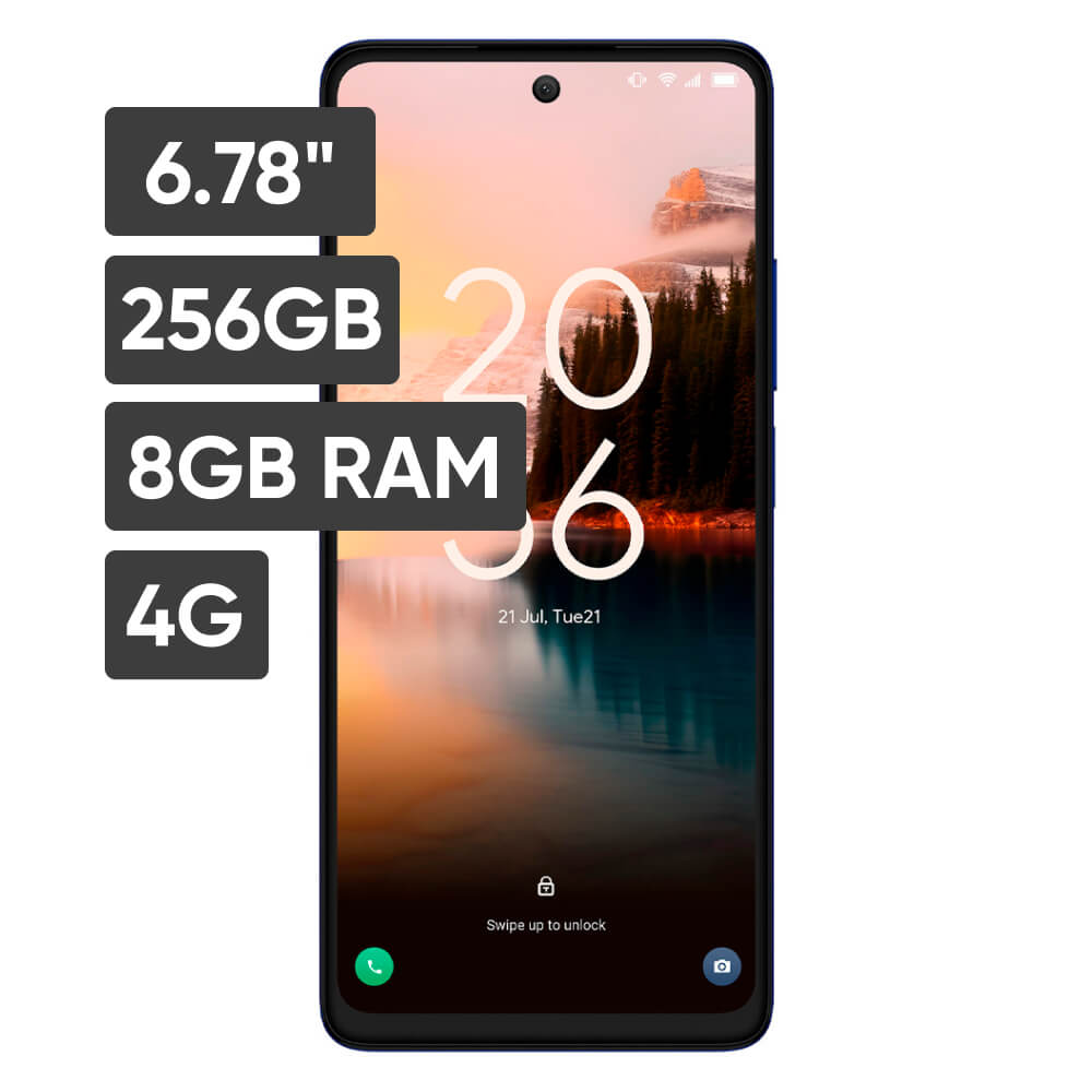 Smartphone TCL 40 NXTPAPER 6.78"" 8GB 256GB 50 MP+ 5 MP + 2MP Opalo + Protector + Lapiz