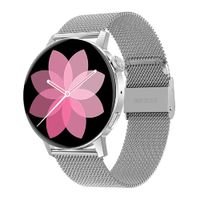 SMARTWATCH D3 MATE VERSION MINI (PARA DAMA) DOBLE CORREA ALTA GAMA NFC PLATA