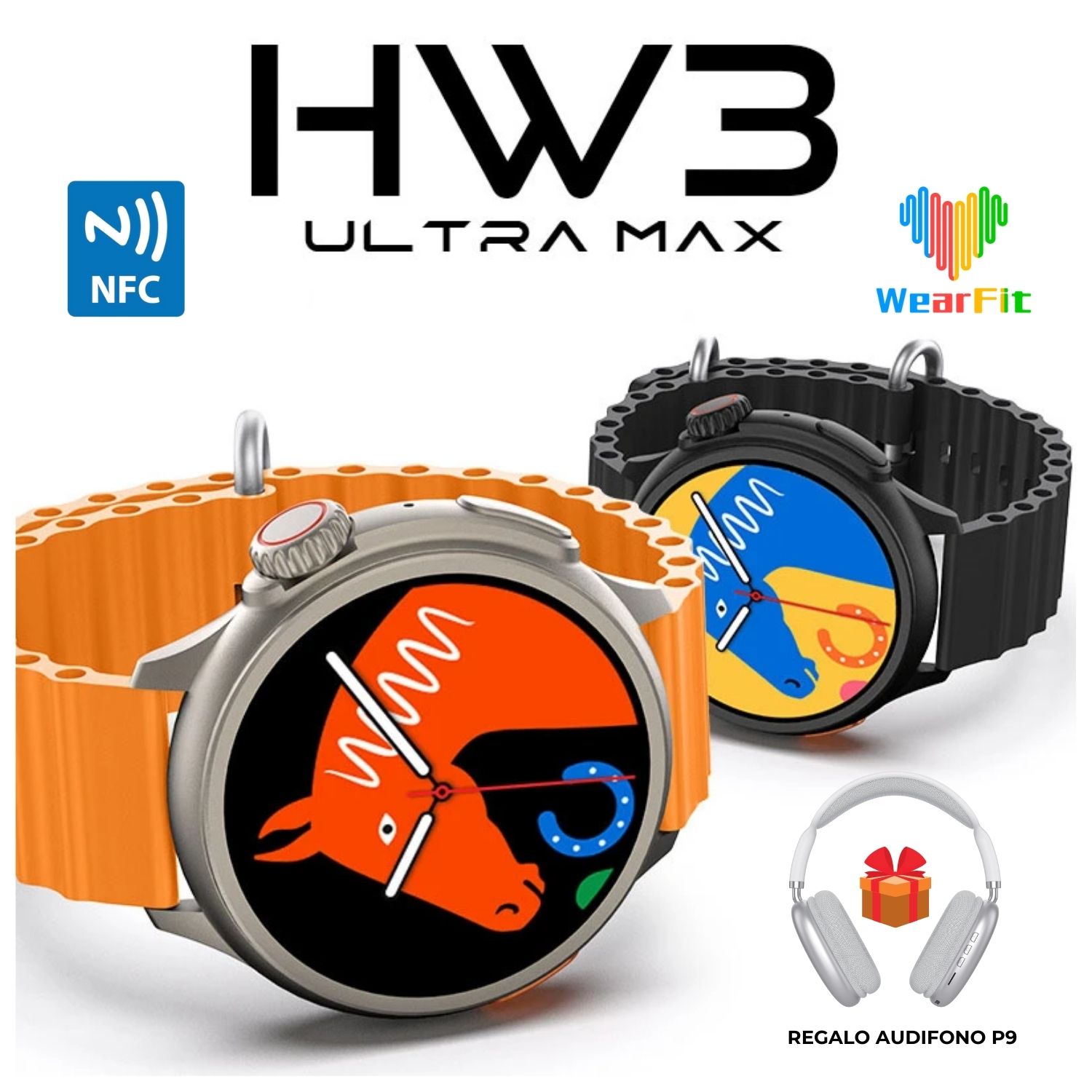 SmartWatch Deportivo HW3 ULTRA MAX