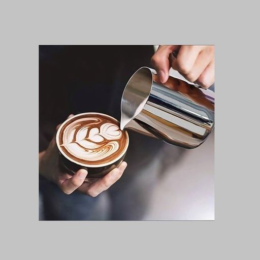 Jarra Barista - Acero Inoxidable Pulido - Latte Art – Lima con Cafeina
