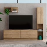 Estante Modular con puerta 175cm Maple