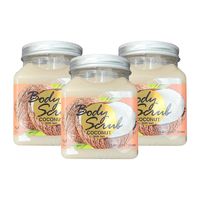 Exfoliante Corporal Coco con Sal Wokali 500ml 3 Unidades