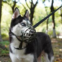 Bozal de Silicona  Flexible Regulable (No Daña Carita de Perro) Talla 4