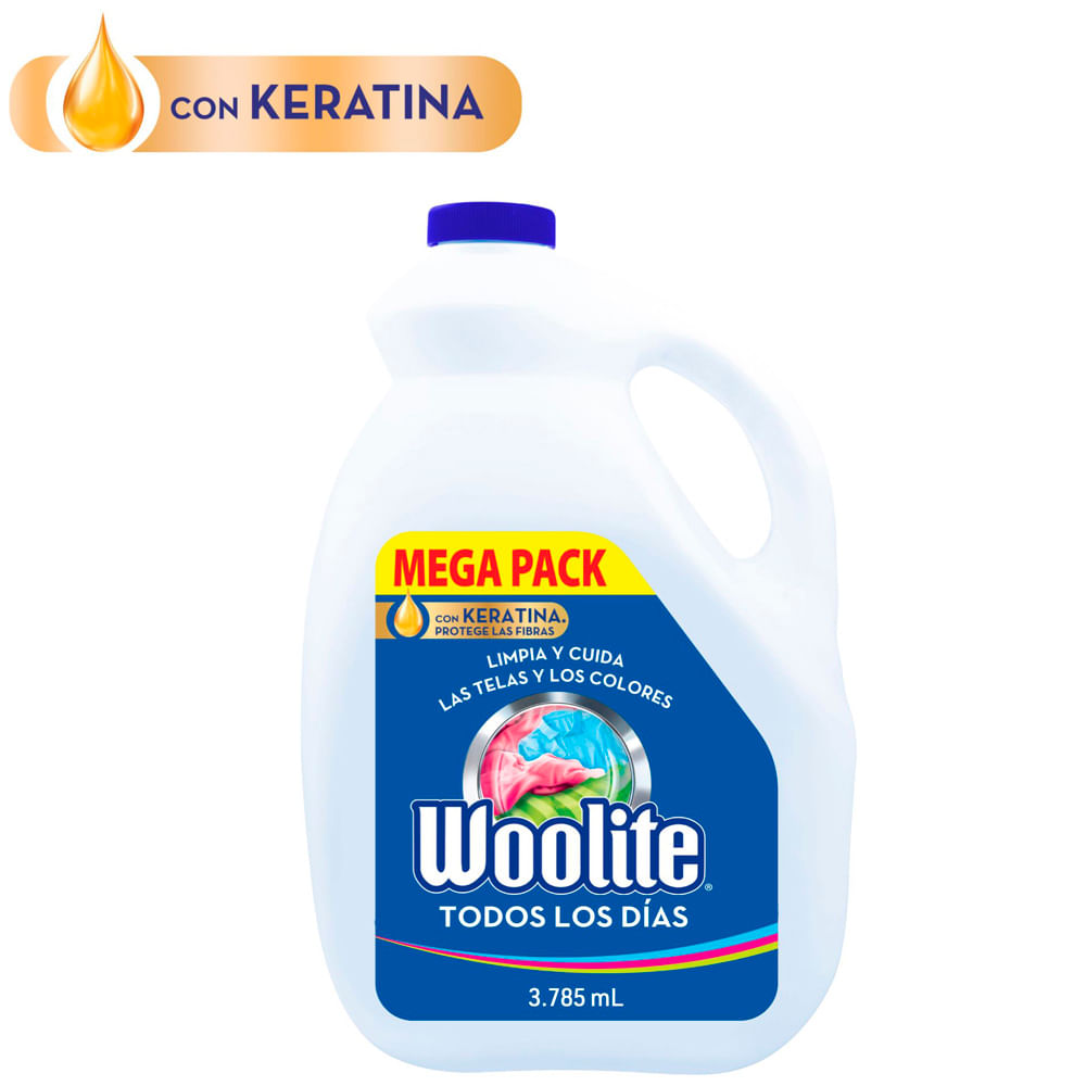 Detergente Líquido WOOLITE Todos los Días Galonera 3.78L