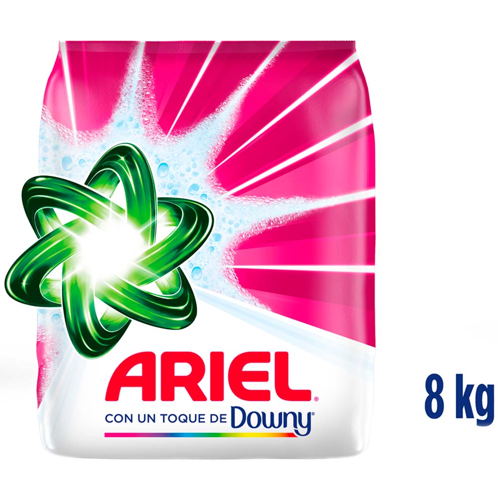 Detergente en Polvo ARIEL con Downy Bolsa 8kg