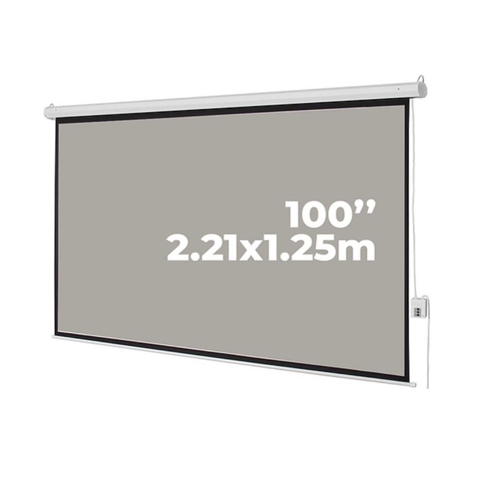 Ecran Eléctrico Grey 100"" 16:9 2.21x1.25 EVISION