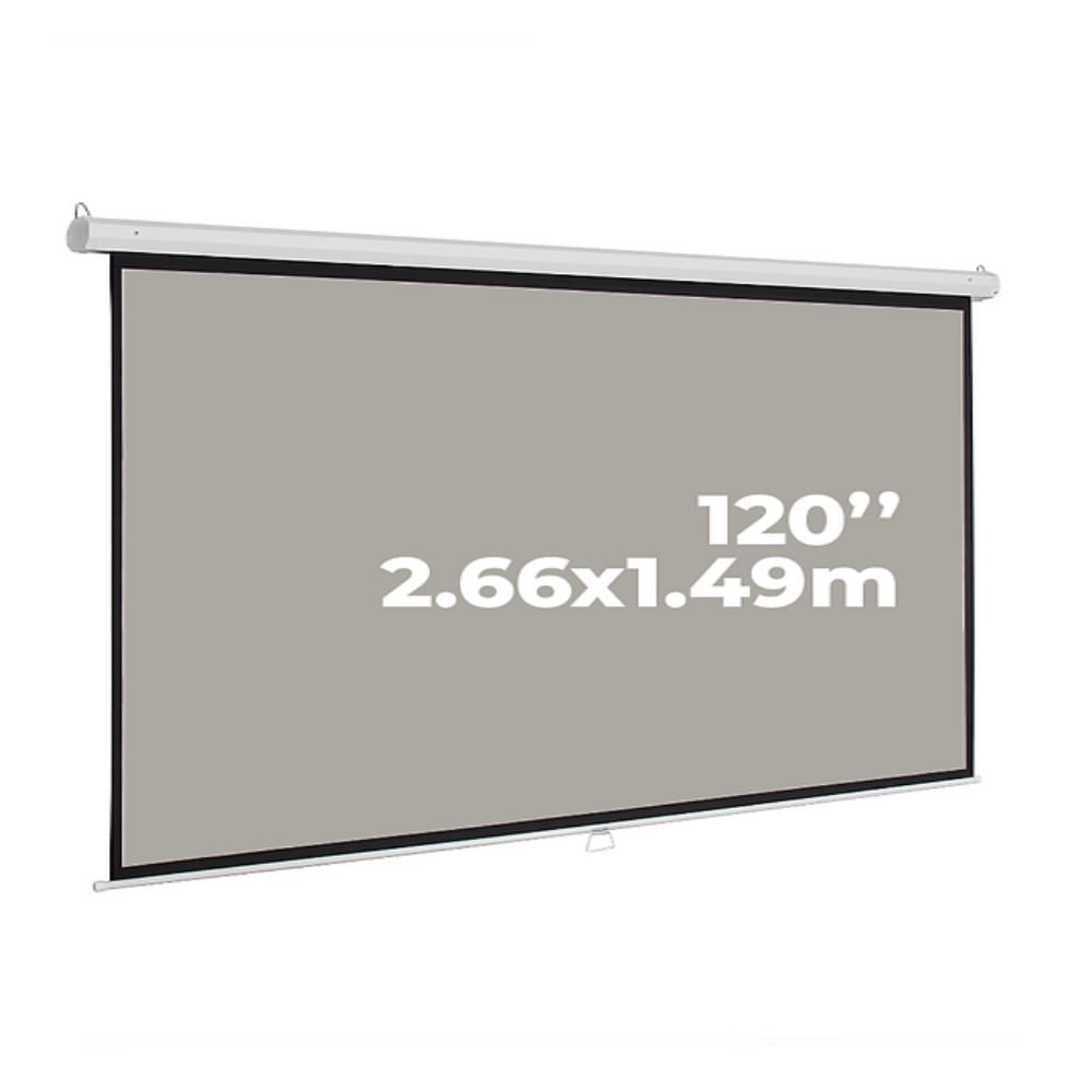 Ecran Manual Grey 120"" 16:9 2.66x1.49 EVISION