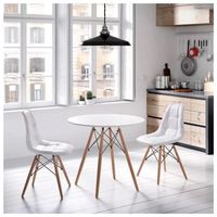 Mesa de Comedor + 2 Sillas Katalina Ventitas Home Blanco