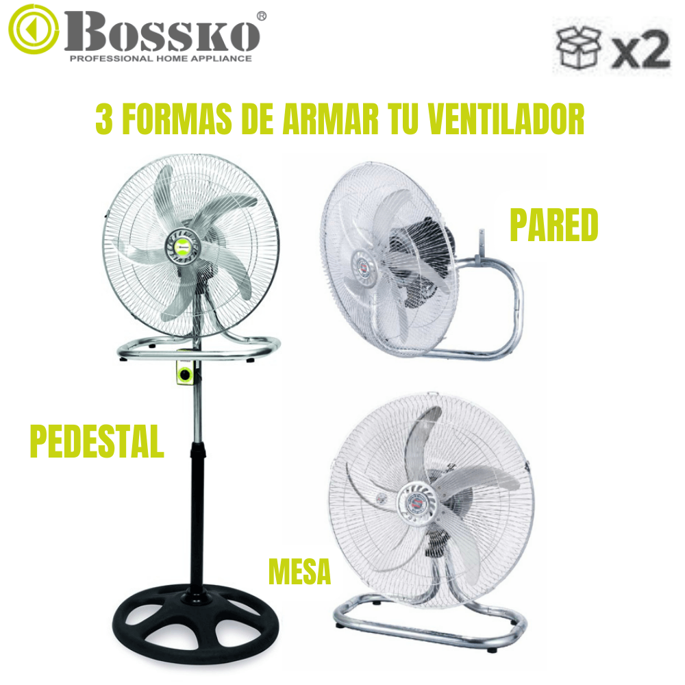 Ventilador Bossko De 5 Aspas 3 En 1 De 18? 200W BK-8219VI X2unidades ...