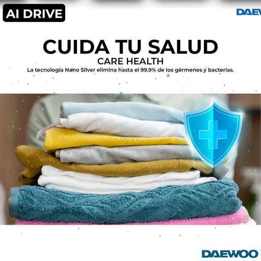 Lavadora 10-5KG Daewoo AI Drive Lavado Inteligente DAEWOO