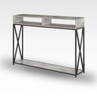 Consola Recibidor Industrial Berilio Cemento Coricha Home