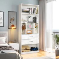 Estante Moderno Dento Blanco R&R MUEBLES