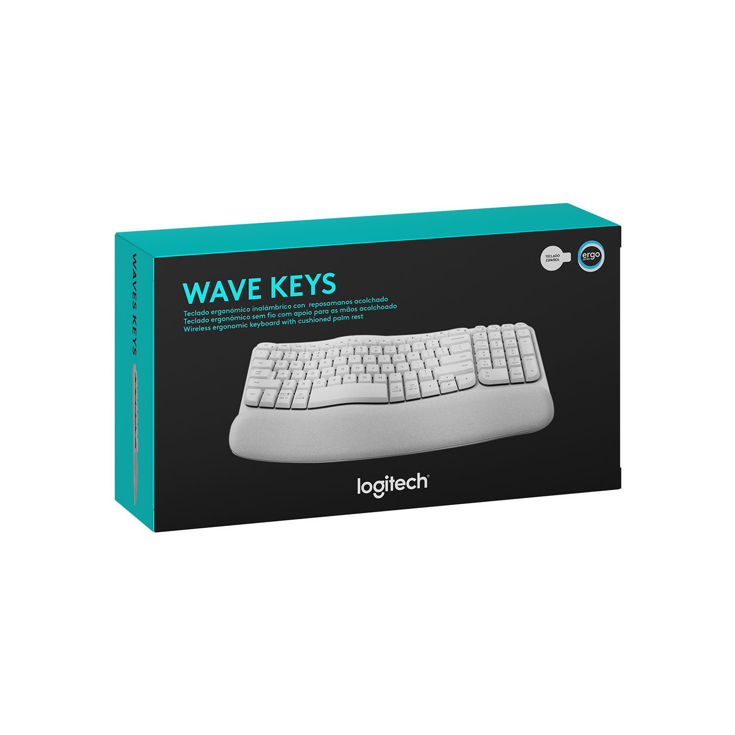 Teclado Logitech Ergo Wave Keys Wireless Bolt /Bt/Sp White