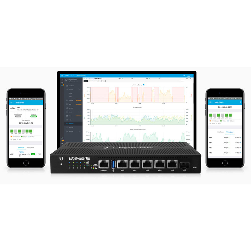 Edgerouter Ubiquiti Networks Er 6P de 6 Puertos Poe con Tecnología Edgemax