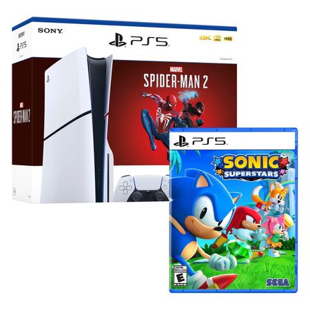 Consola Ps5 Slim Bundle Spiderman 2 + Mando Ps5 Blanco I Oechsle - Oechsle