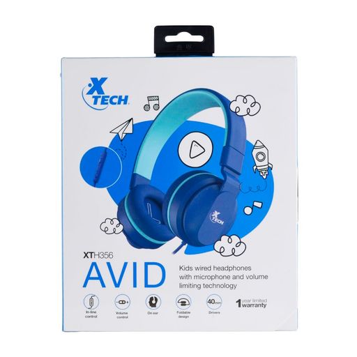 Audífonos con Cable para Niños Xtech Avid XTH-356 Azules