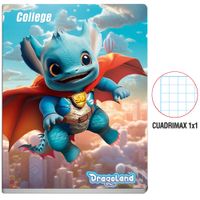 Cuaderno COLLEGE Cuadrimax 1x1 Dragoland 80 Hojas