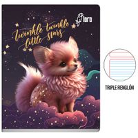 Cuaderno LORO Triple Renglón Diseño Primaria 84 Hojas