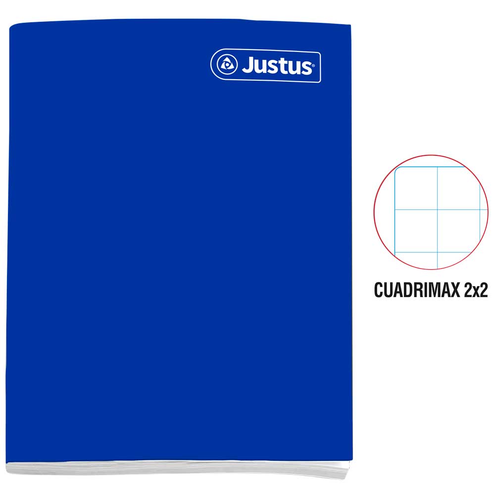 Cuaderno JUSTUS Deluxe Cuadrimax 2x2 80 Hojas