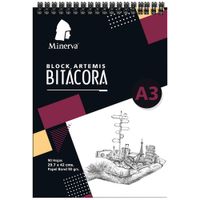 Block MINERVA Bitácora A3 90 Hojas