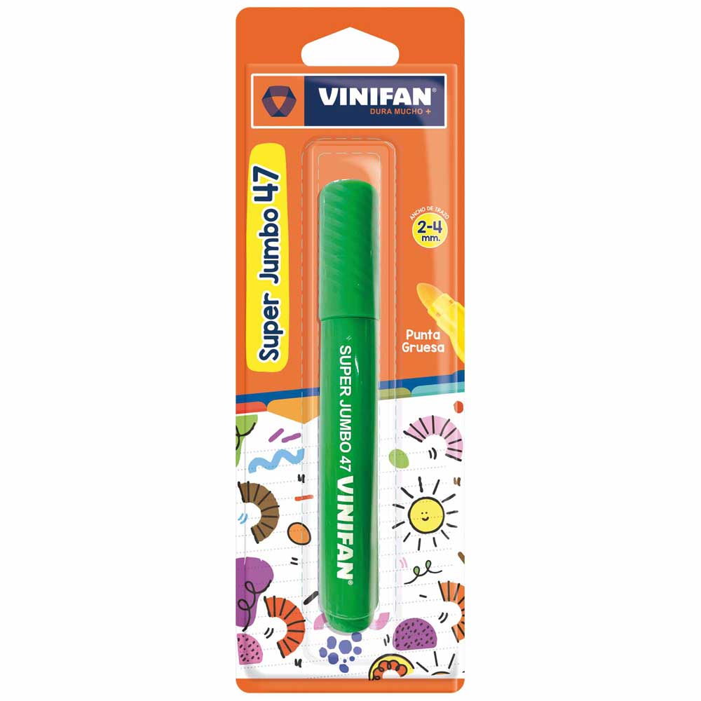 Plumón Super Jumbo VINIFAN Verde Blíster