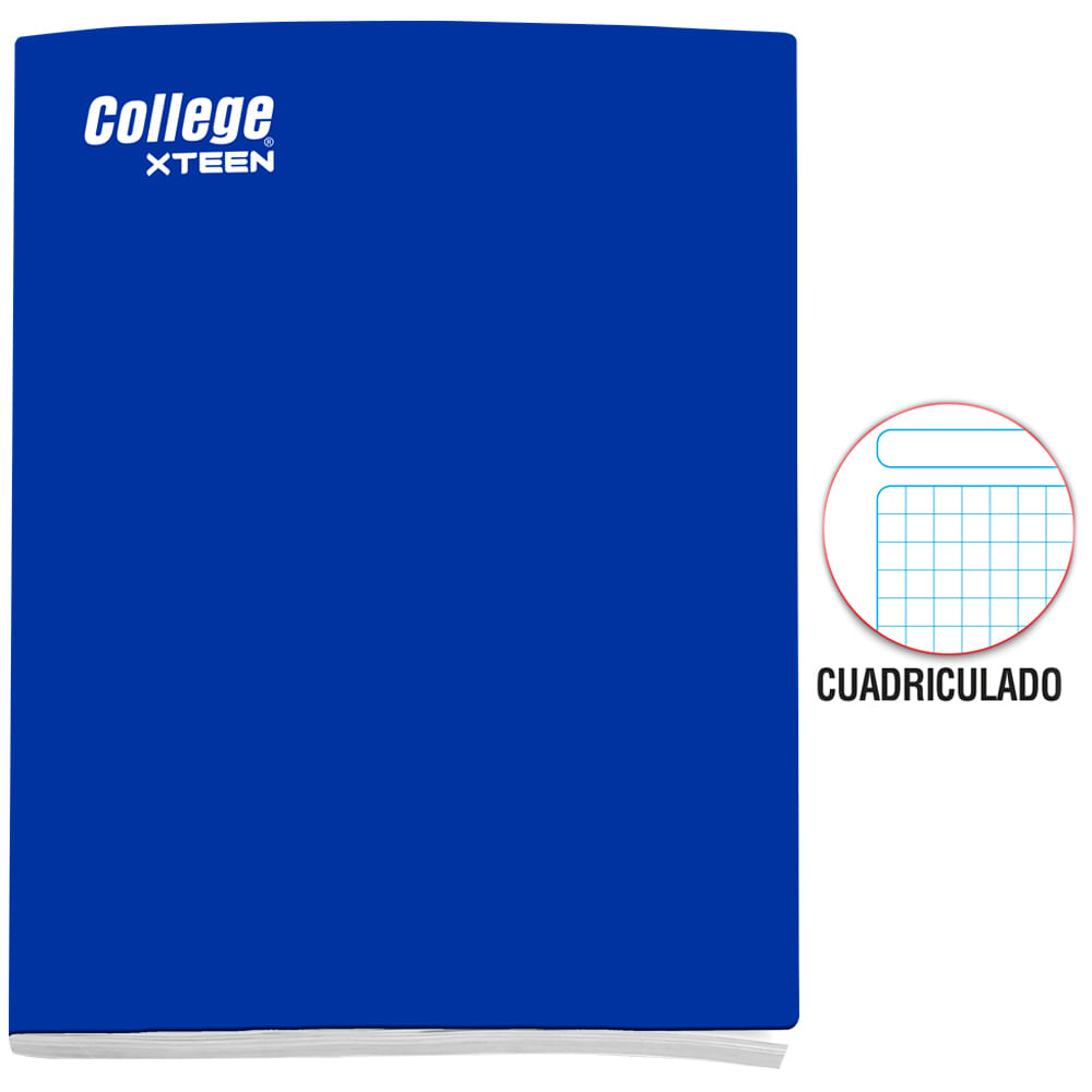 Cuaderno COLLEGE Cuadriculado Xteem 80 Hojas