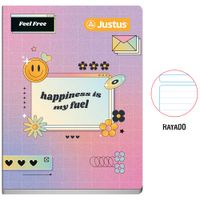 Cuaderno JUSTUS Rayado Diseño Secundaria 80 Hojas
