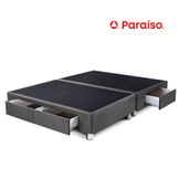 Cama Tapizada Libia 2 Plazas color Moca - Promart