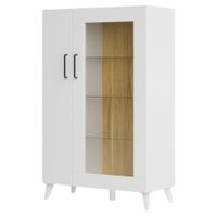 Vitrinia Clásica Leyla 2 puertas color Blanco TU MESITA
