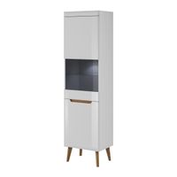 Vitrina alta Amaya 2 puertas color Blanco TU MESITA
