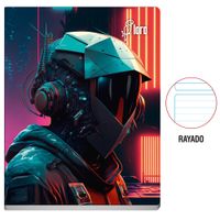 Cuaderno LORO Rayado Diseño Secundaria Hombre 84 Hojas