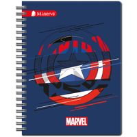 Cuaderno MINERVA Ejecutivo Cuadriculado Anillado Tapa Dura Marvel 150 Hojas