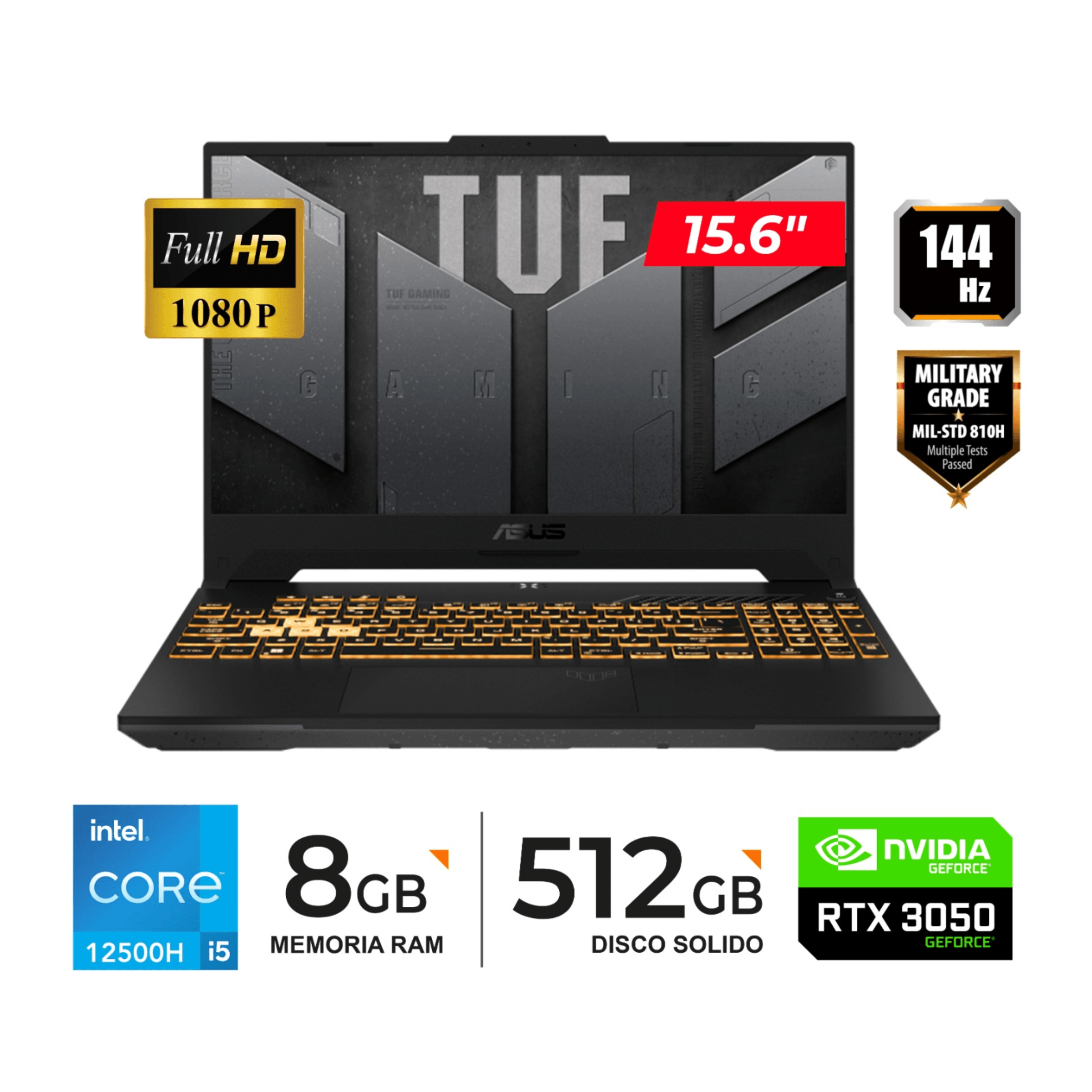 Laptop Asus Tuf Gaming F15 Fx507zc4-Hn005 15.6"" Fhd 1920X1080 Intel I5-12500H 2.5/4.5 Ghz/12 Core/8