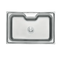 Lavadero de cocina 1 poza de acero 60*45 CMS. WS6045B