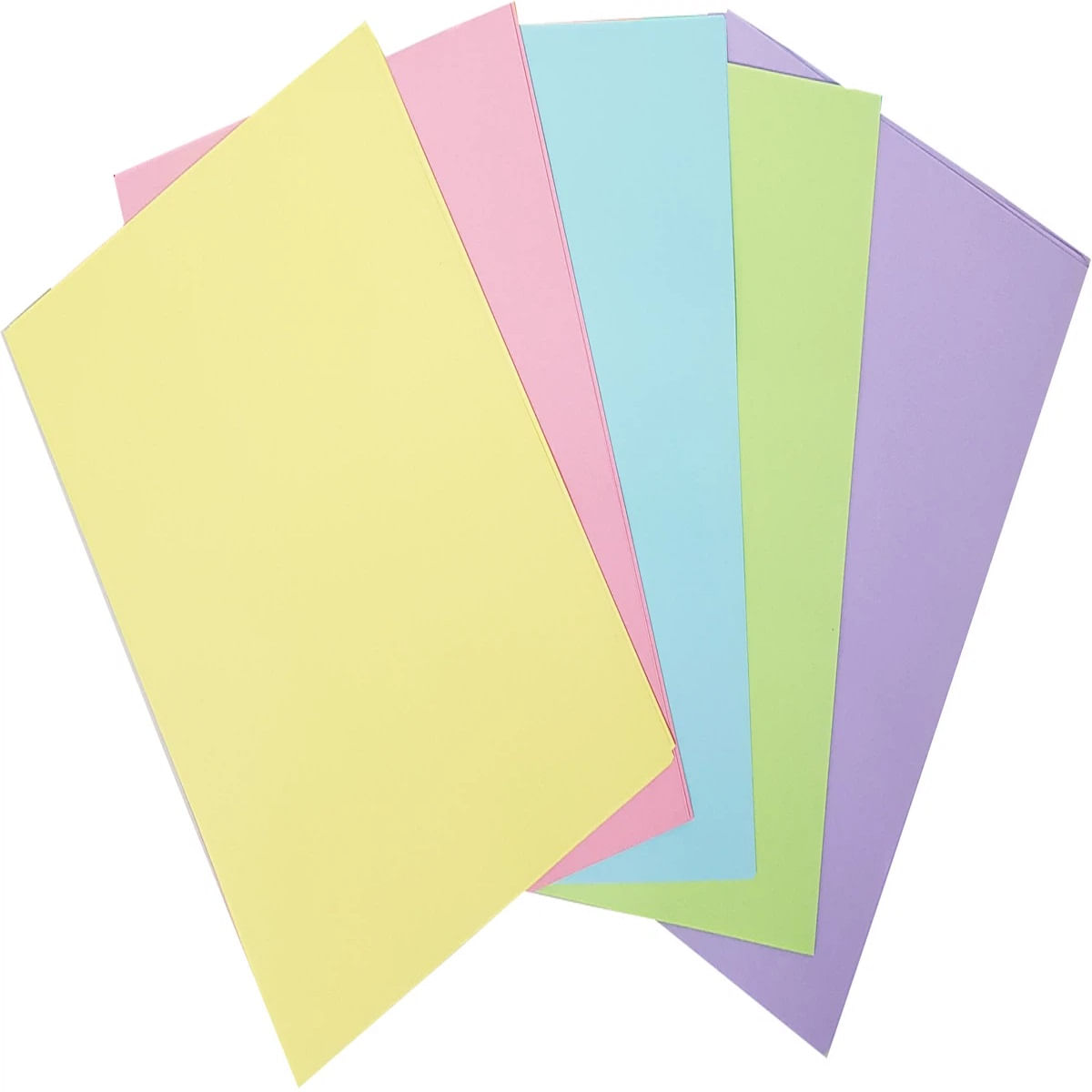 Papel de Colores pasteles 75GR - Paquete x100 hojas
