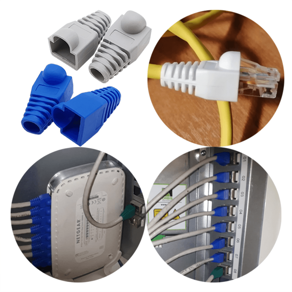 Capuchas Protectores Conectores RJ45 CAT6 CAT5E CAT5 -100 UND ...
