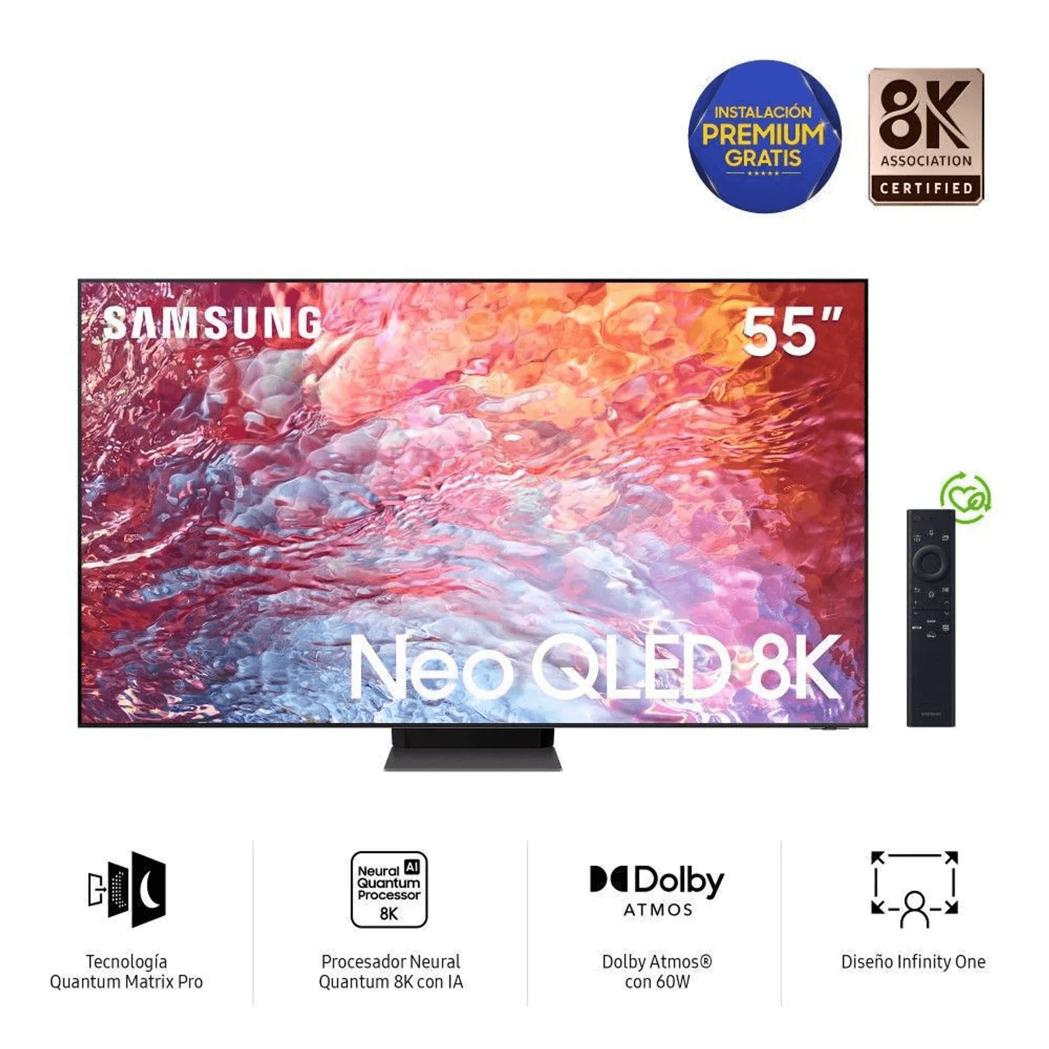 Televisor Samsung 55"" QN55QN700BGXPE Neo Qled 8K