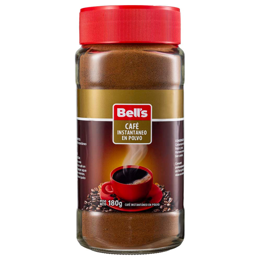 Café Instantáneo en Polvo BELL'S Frasco 180g