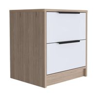 Mesa De Noche Leia Rovere Blanco