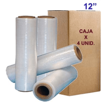 Strecth Film 12 Pulgadas Film para Embalaje Fil de Caja por 4 Conos