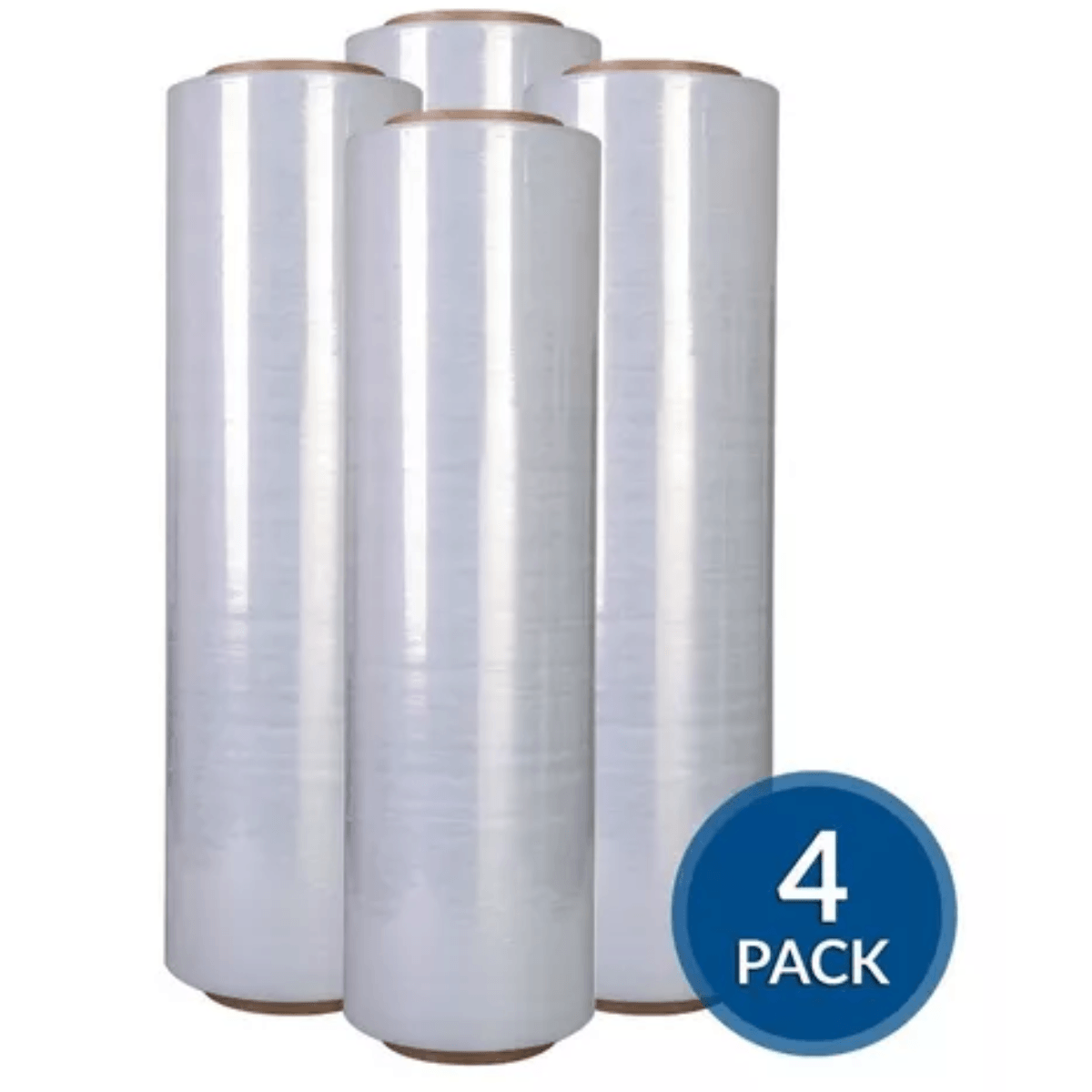 4 Pack Rollo Film 20 Pulg Plástico para Embalar Embalaje Emplaye